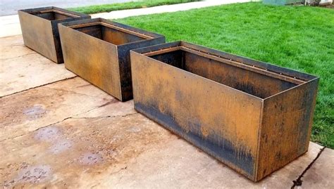 tree planter boxes metal|evergreens for planter boxes.